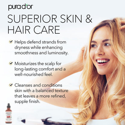 USDA Certified Organic Rosehip Seed Oil, 100% Pure Cold-Pressed – Pura D'or