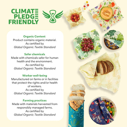 Plastic-Free Vegan Reusable Food Wrap Roll – Bee's Wrap
