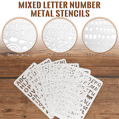 Sustainable Gift Wrap: Lewtemi Metal Stencils Stainless Steel Craft Non-Toxic