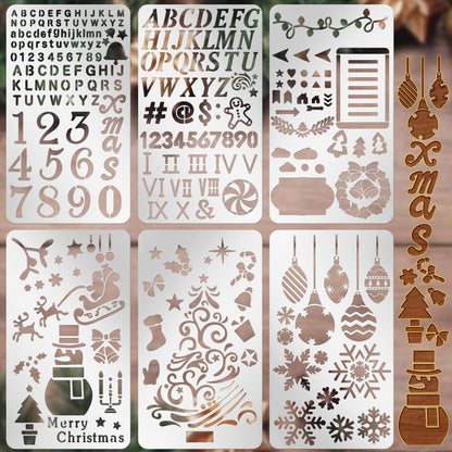 Sustainable Gift Wrap: Lewtemi Metal Stencils Stainless Steel Craft Non-Toxic
