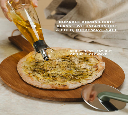 Plastic-Free Borosilicate Glass Oil & Vinegar Carafe – Eva Solo