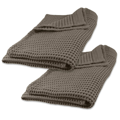 Gilden Tree Bathroom Mat: 100% Absorbent Cotton Waffle Weave