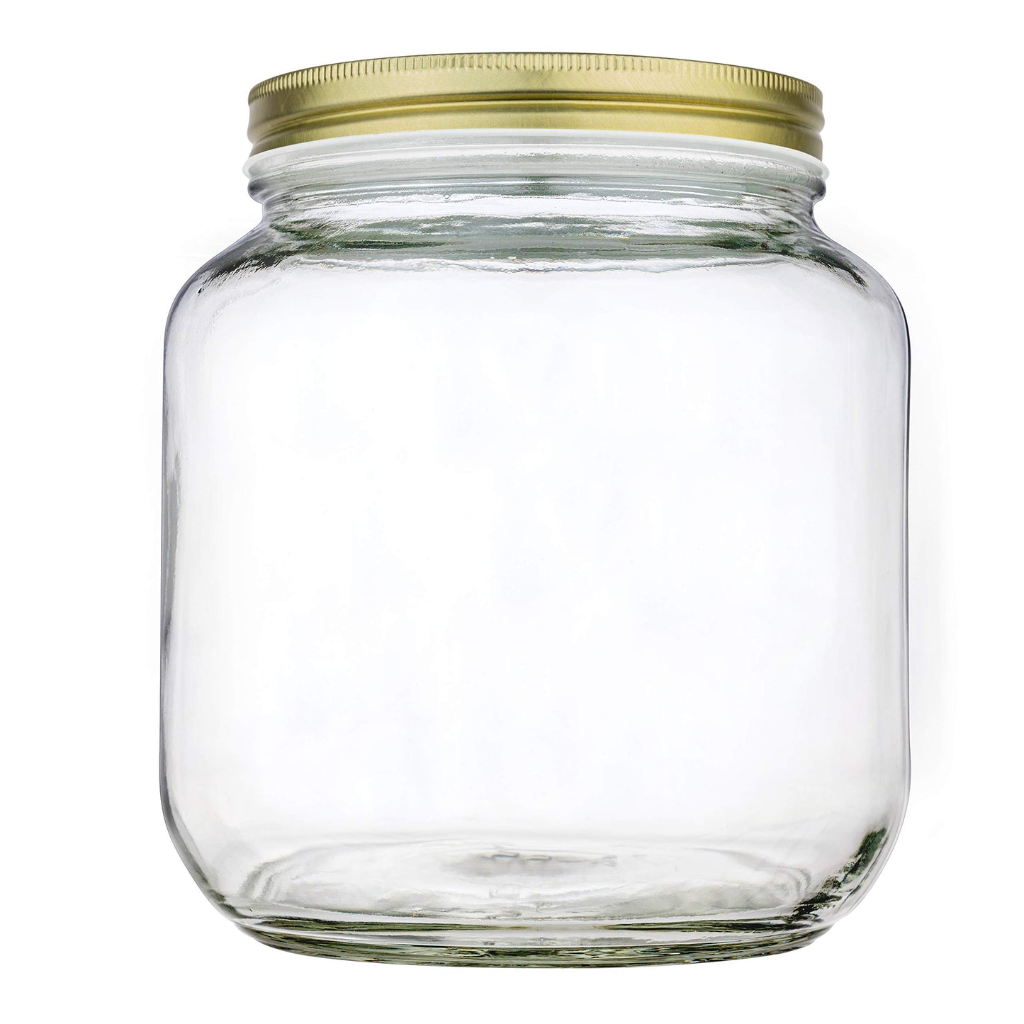 Half-Gallon Glass Mason Jars with Metal Lids, 2-Pack - Kitchentoolz