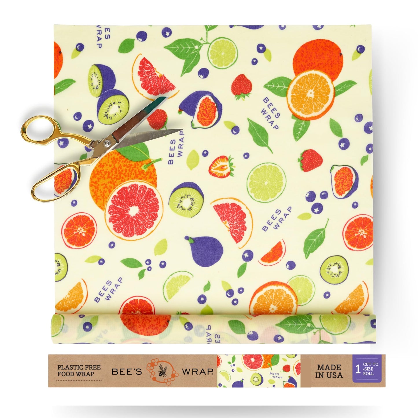 Plastic-Free Vegan Reusable Food Wrap Roll – Bee's Wrap