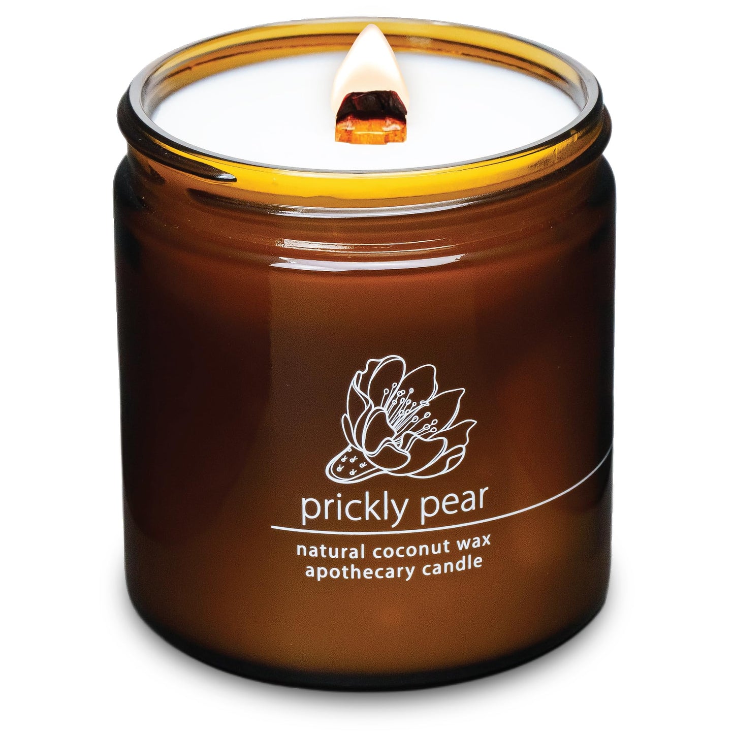 Non-Toxic Coconut Wax Candle: Signature Crackling Wood Wick, Phthalate-Free, 60-Hour Clean Burn