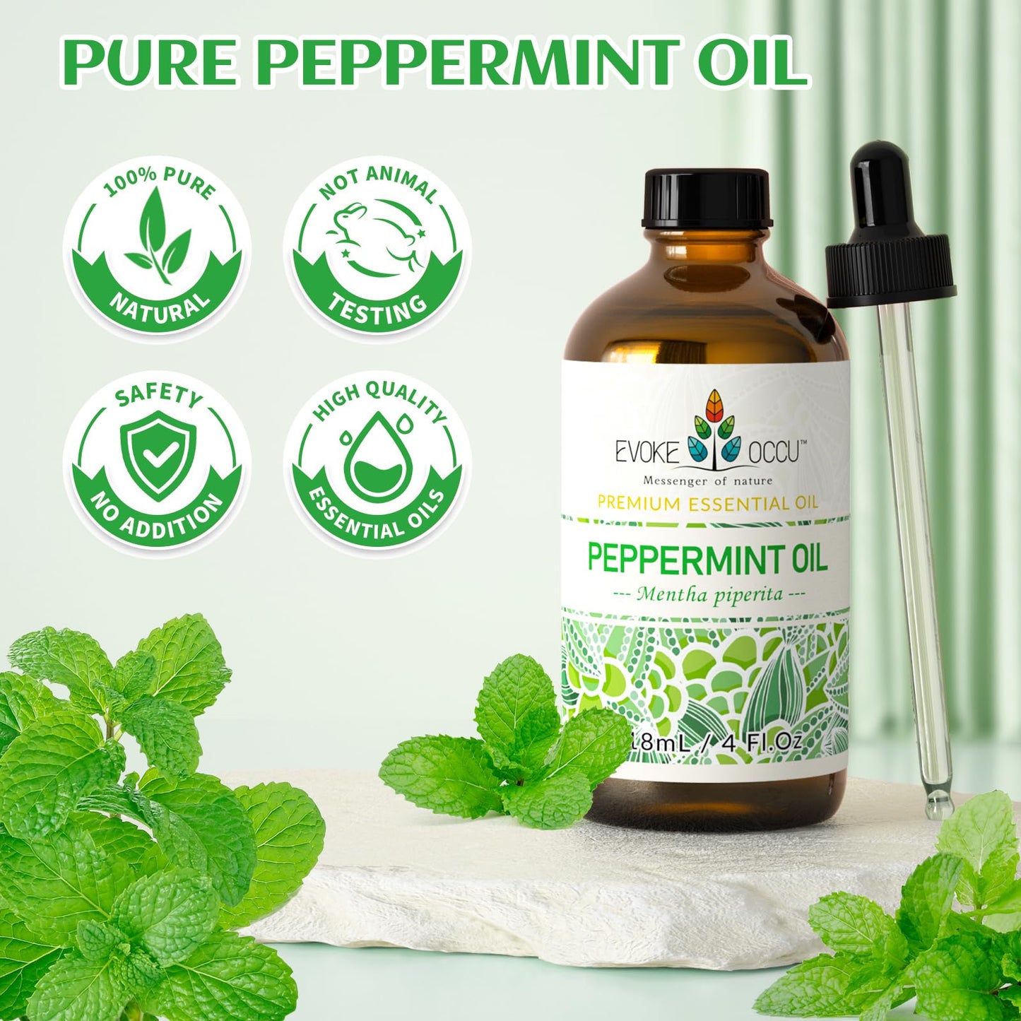 EVOKE OCCU 100% Pure Clary Sage Essential Oil: 4oz Value Size