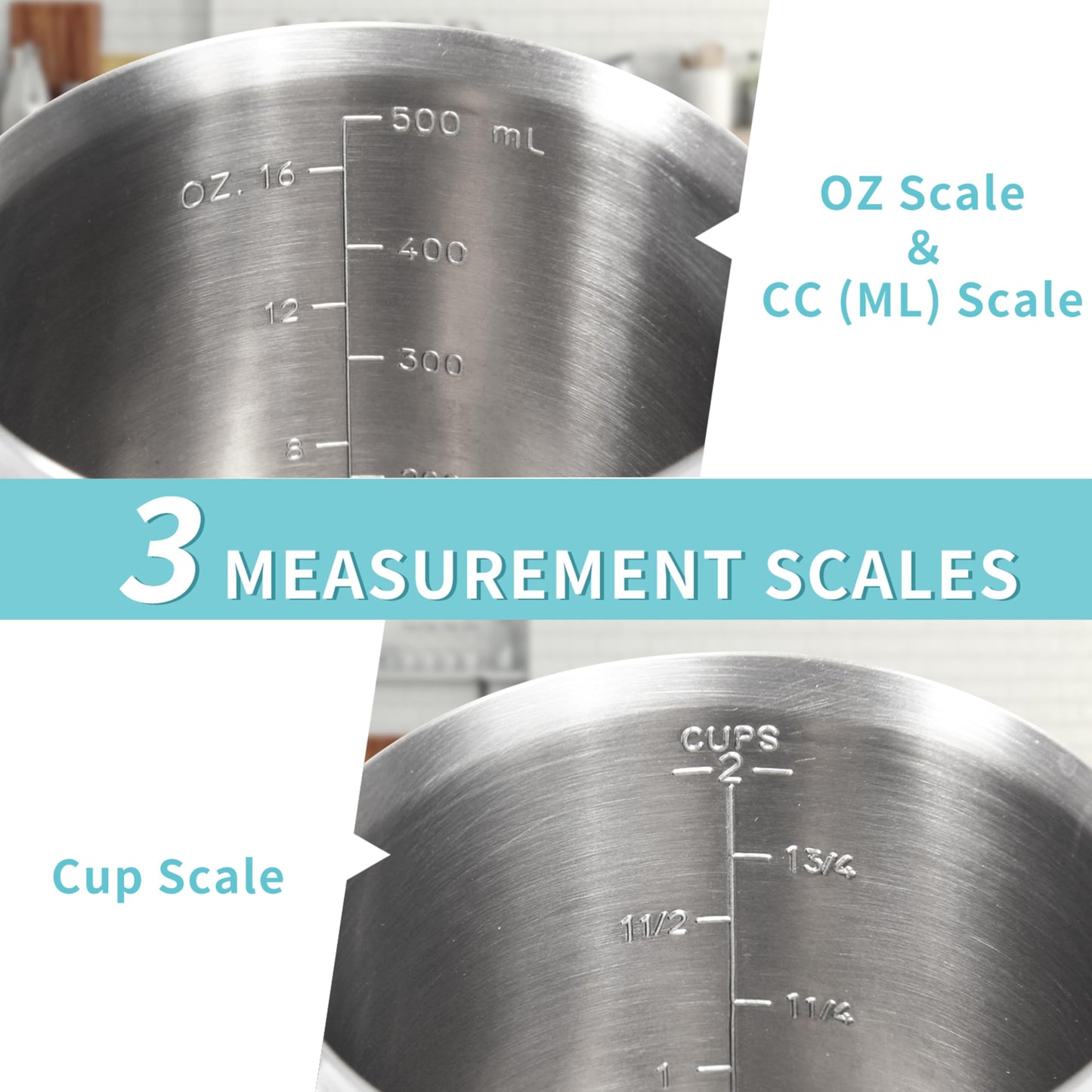 Microplastic-Free 304 Stainless Steel Measuring Cup – Newness
