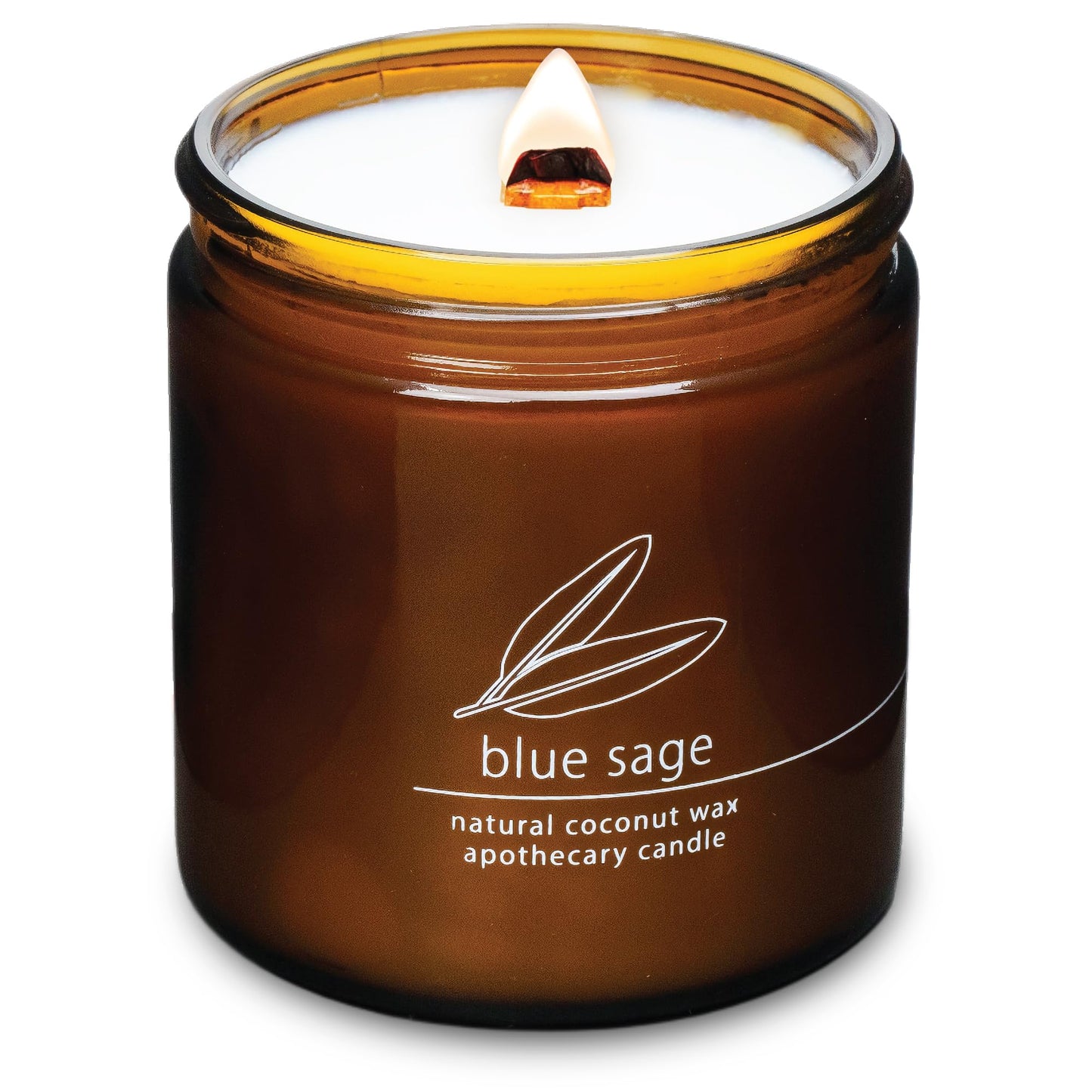 Non-Toxic Coconut Wax Candle: Signature Crackling Wood Wick, Phthalate-Free, 60-Hour Clean Burn