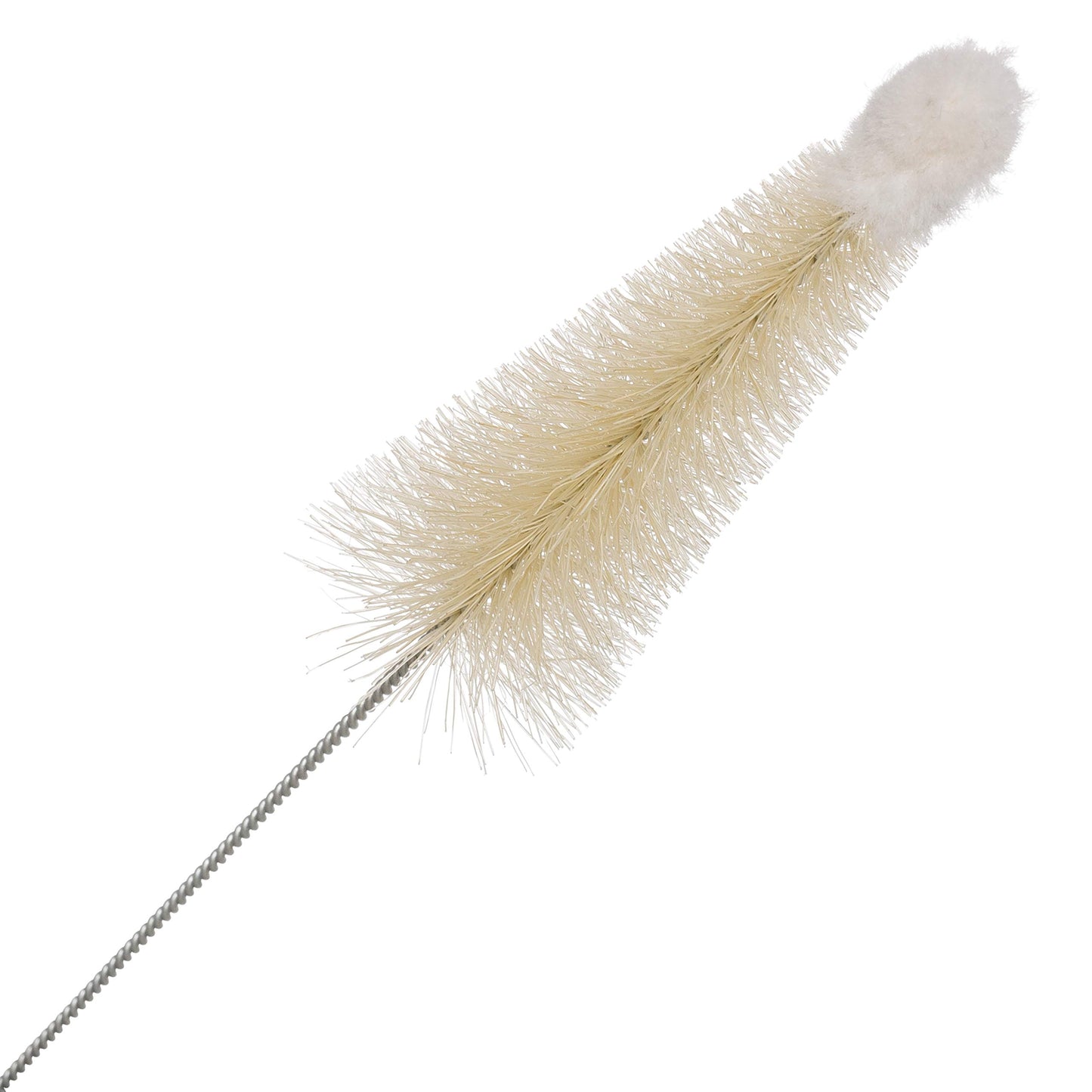 REDECKER Wool Tip Bottle Cleaning Brush Set: Natural Pig Hair Bristles