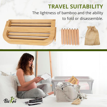 Bamboo Baby Bottle Drying Rack: Natural Space-Saving Wood Dryer
