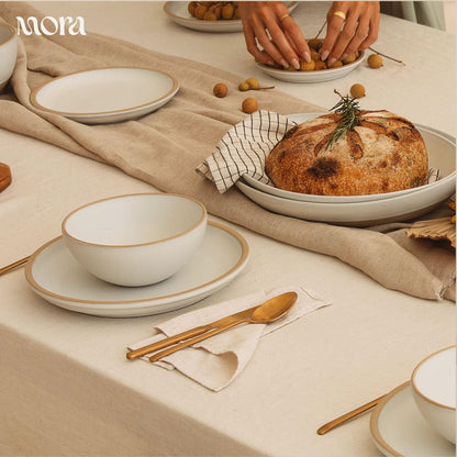 Lead-Free Ceramic Bowls, Lab-Tested – Mora (Set of 4, 28oz)