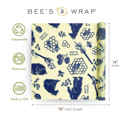 Plastic-Free Vegan Reusable Food Wrap Roll – Bee's Wrap