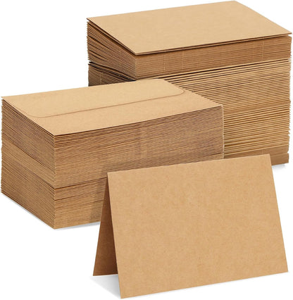 The True Shift Stationery: Blank Kraft Cards for Effortless Customization and Zero Plastic Waste