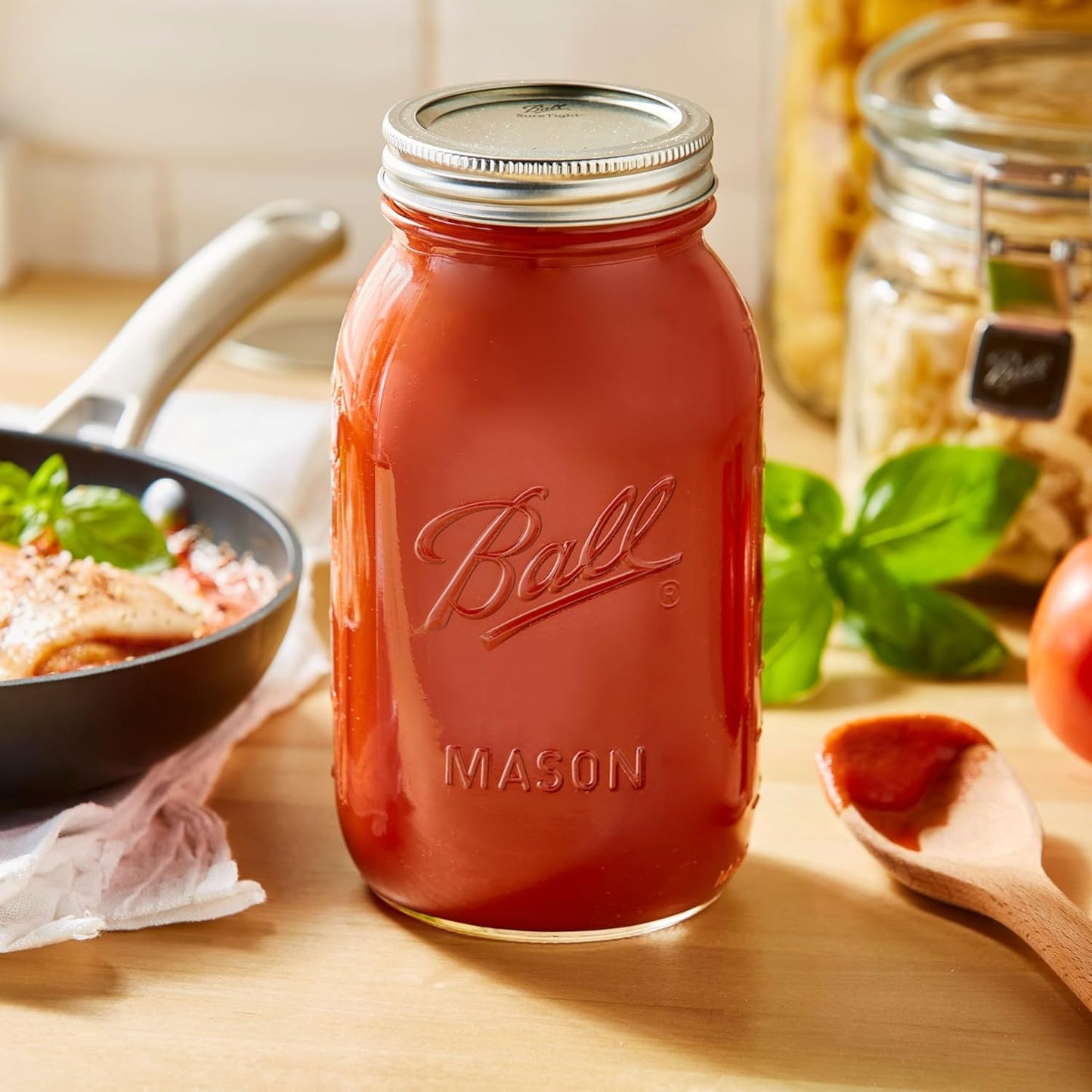 Wide Mouth Half-Gallon Glass Mason Jars, BPA-Free, 12-Pack – Ball