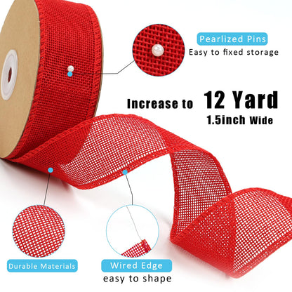 Natural Burlap Wired Ribbon: The Zero-Waste Christmas Accessory That Replaces Synthetic Plastic