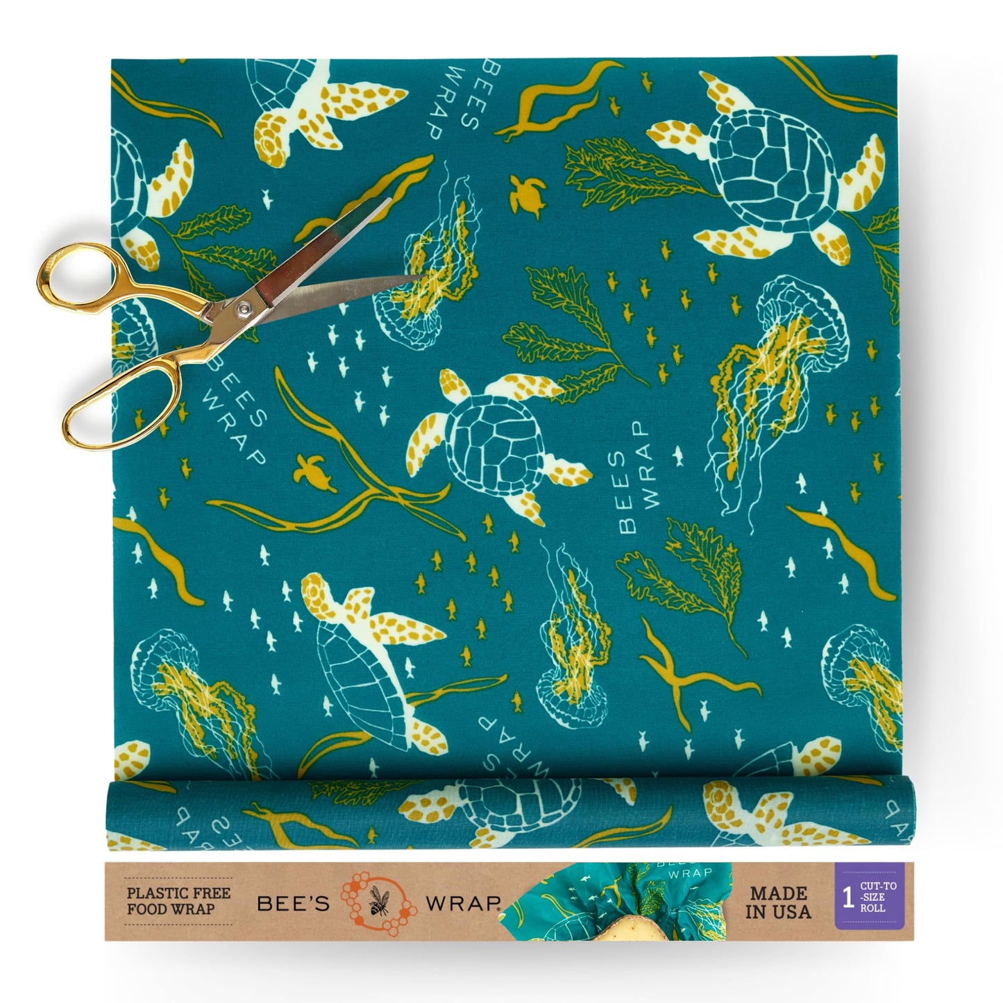 Plastic-Free Vegan Reusable Food Wrap Roll – Bee's Wrap