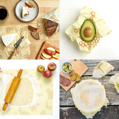 Plastic-Free Vegan Reusable Food Wrap Roll – Bee's Wrap