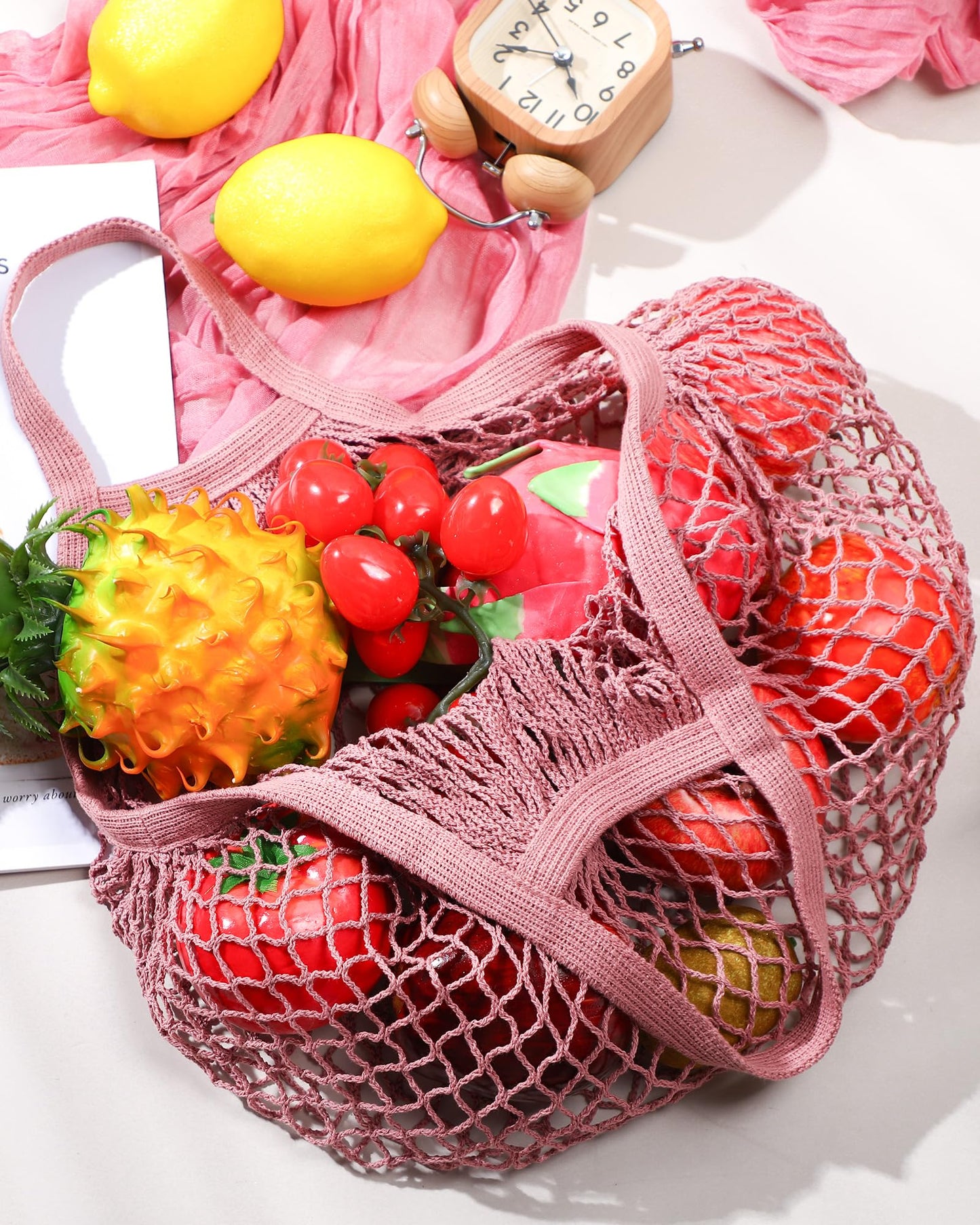 Eccliy Reusable Cotton Mesh Grocery & Produce Bags (12-Pack)