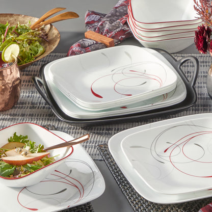 Non-Toxic Glass Dinnerware Set, Service for 6 – Corelle Wandering Grove
