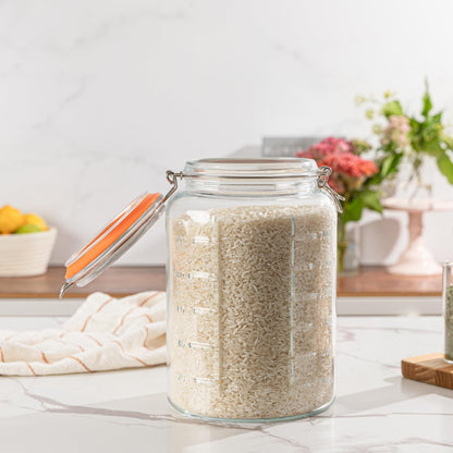Plastic-Free 1-Gallon Glass Mason Jar with Glass Lid – Kitchentoolz
