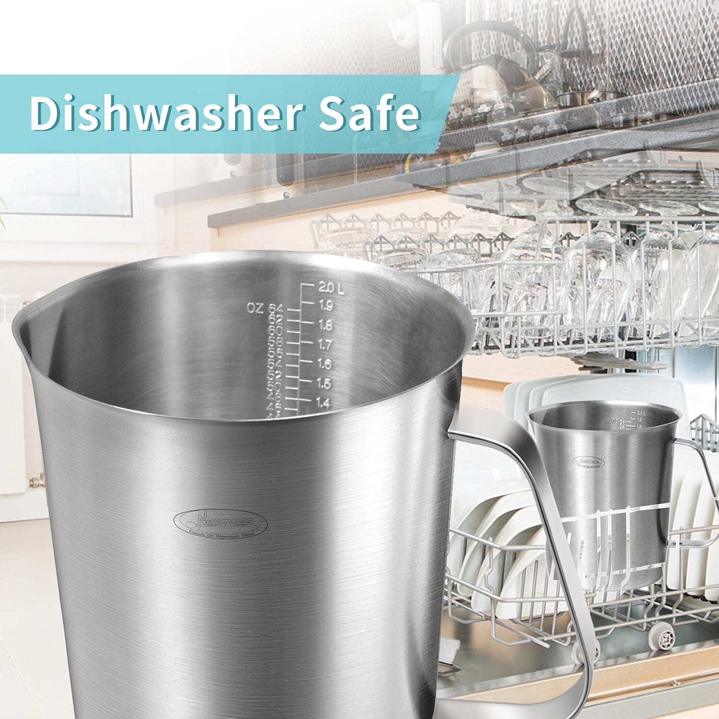 Microplastic-Free 304 Stainless Steel Measuring Cup – Newness