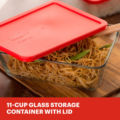 Pyrex Simply Store 11-Cup Glass Food Storage Container