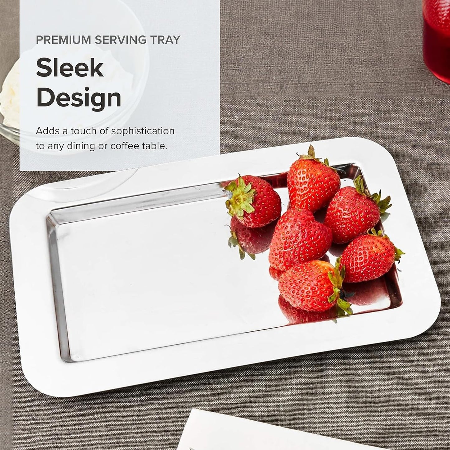 Non-Toxic Stainless Steel Serving Tray (Frieling, 18/10)