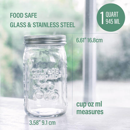 Microplastic-Free Non-Electric Stainless Steel Yogurt Maker with Glass Jar, 1-Qt