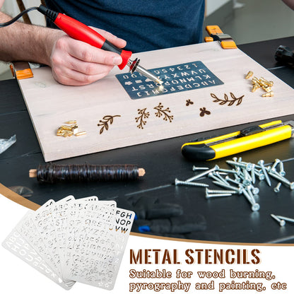 Sustainable Gift Wrap: Lewtemi Metal Stencils Stainless Steel Craft Non-Toxic