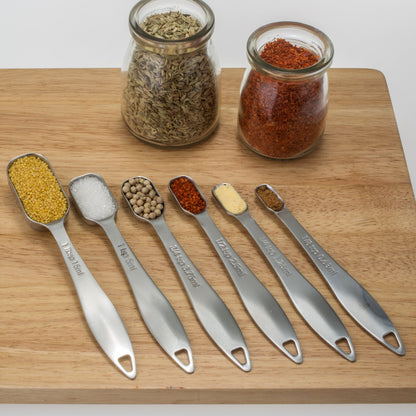 Microplastic-Free 18/8 Stainless Steel Measuring Cups & Spoons Set, 13-Piece