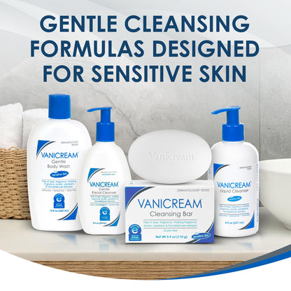 Fragrance-Free, Sulfate-Free Gentle Liquid Cleanser for Face & Body – Vanicream