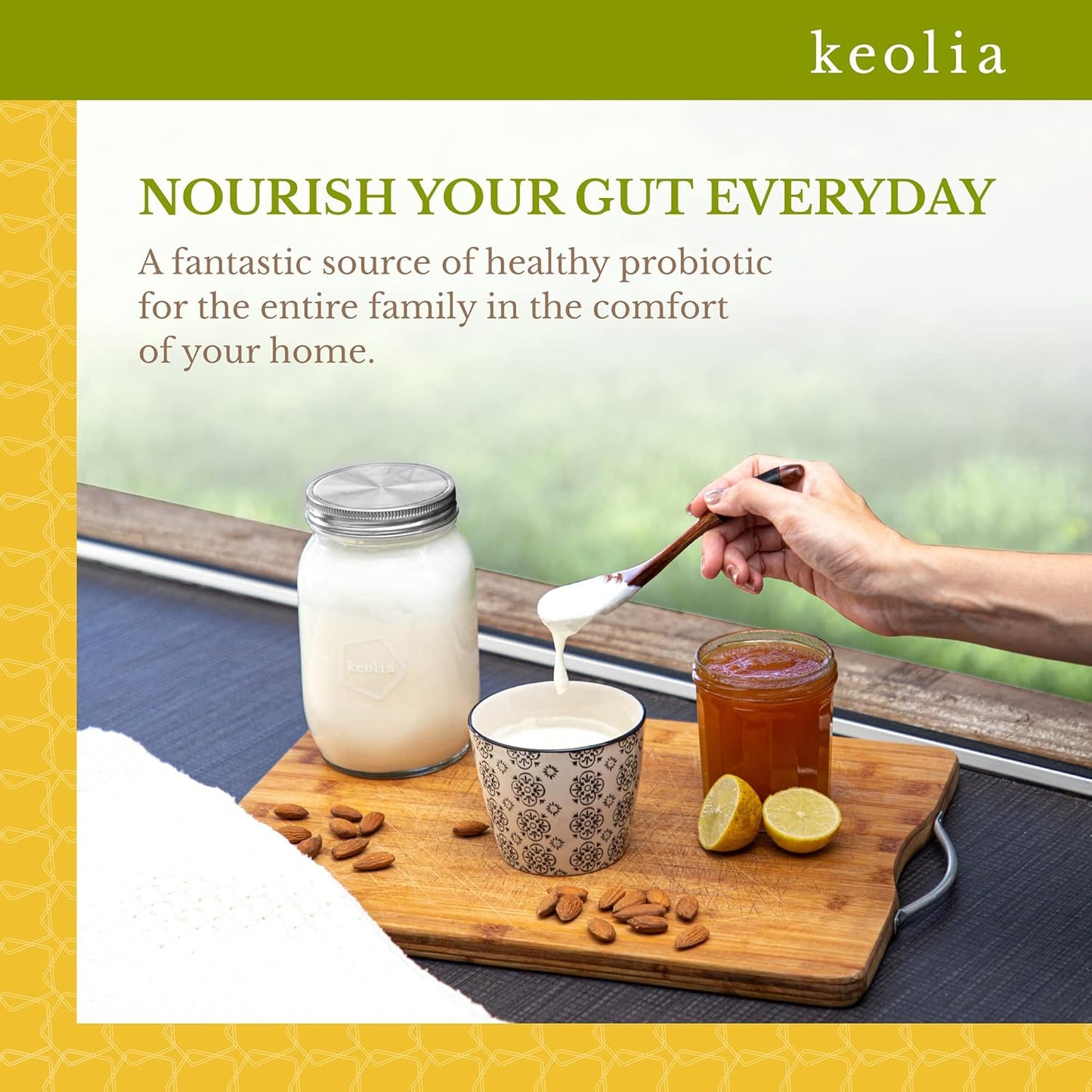 Microplastic-Free Non-Electric Yogurt Maker Kit with Glass Jar – Keolia