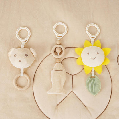 Non-Toxic Baby & Kids: Wooden Activity Gym with Cotton Play Mat