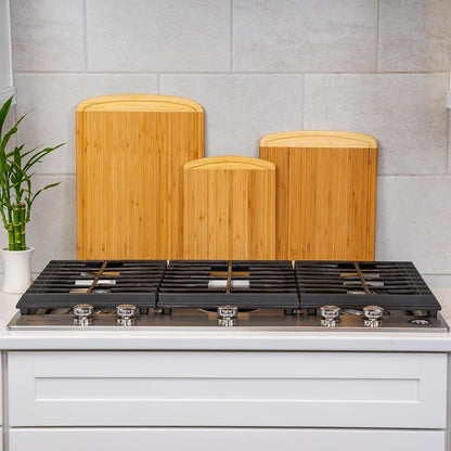 Non-Toxic Organic Bamboo Cutting Board Set, 3-Piece – Greener Chef