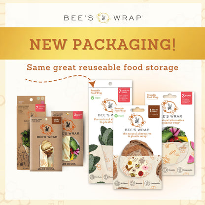 Plastic-Free Vegan Reusable Food Wrap Roll – Bee's Wrap