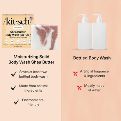 Plastic-Free Sugar Body Scrub Bar, Vegan & Leaping Bunny – Kitsch