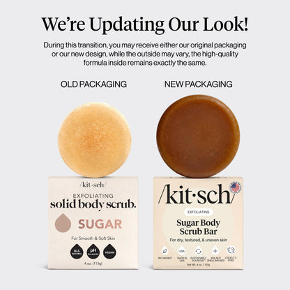 Plastic-Free Sugar Body Scrub Bar, Vegan & Leaping Bunny – Kitsch