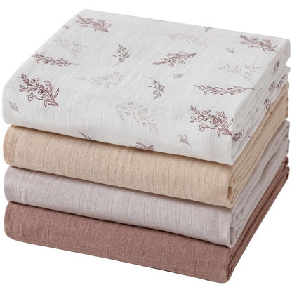 POMISO Muslin Swaddle Pack: 100% Pure Cotton Comfort