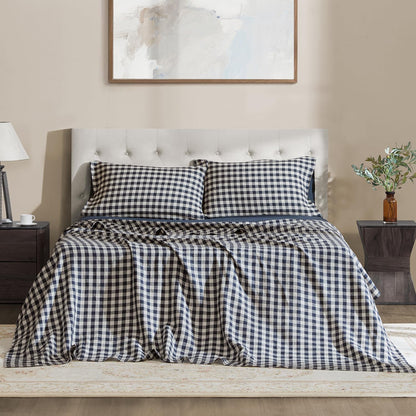 DAPU 100% Pure French Linen Sheets: Natural Normandy Flax Set