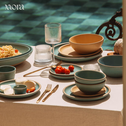 Lead-Free Ceramic Bowls, Lab-Tested – Mora (Set of 4, 28oz)