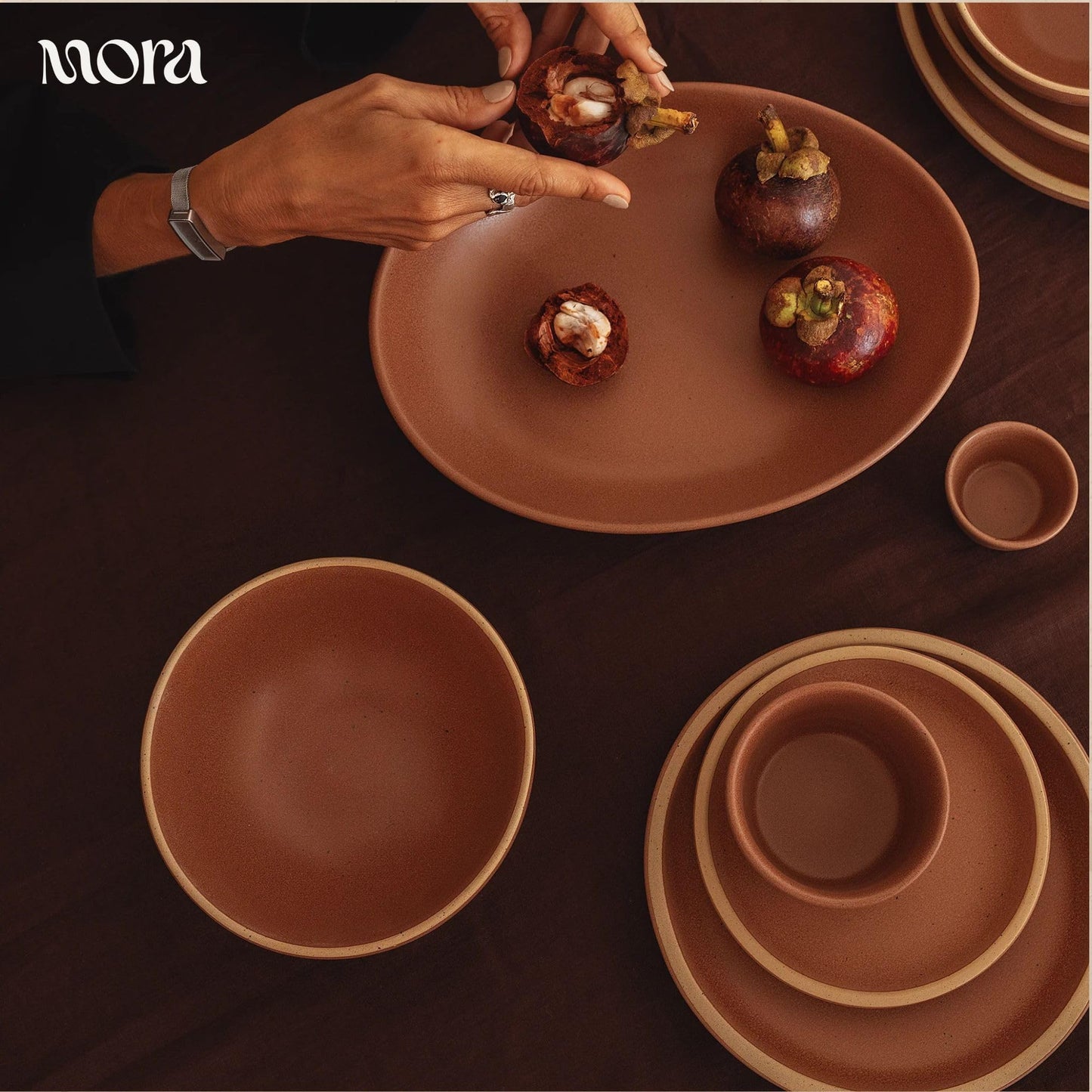 Lead-Free Ceramic Bowls, Lab-Tested – Mora (Set of 4, 28oz)