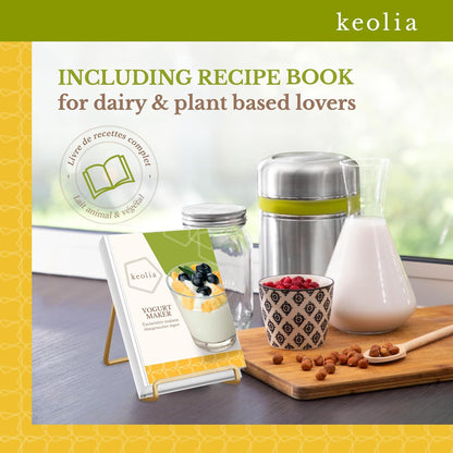 Microplastic-Free Non-Electric Yogurt Maker Kit with Glass Jar – Keolia