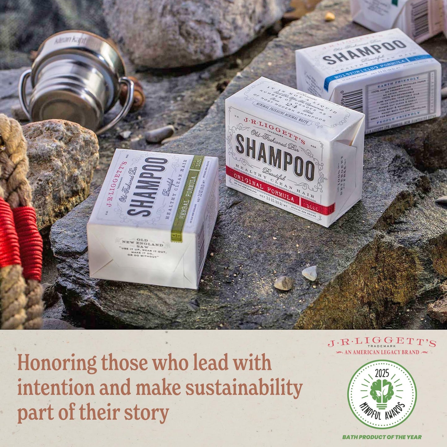Plastic-Free, Sulfate-Free Shampoo Bar 3-Pack, Vegan – J.R. Liggett's