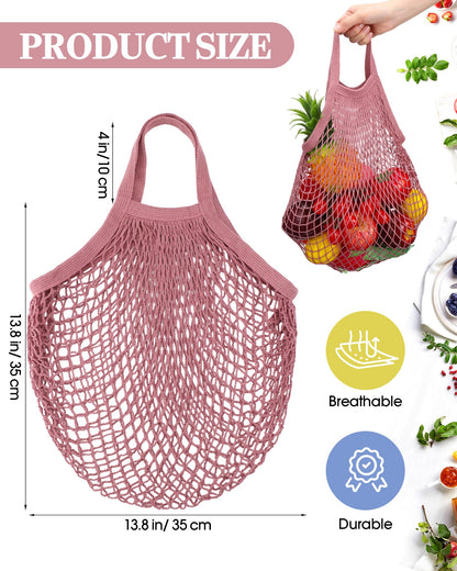 Eccliy Reusable Cotton Mesh Grocery & Produce Bags (12-Pack)