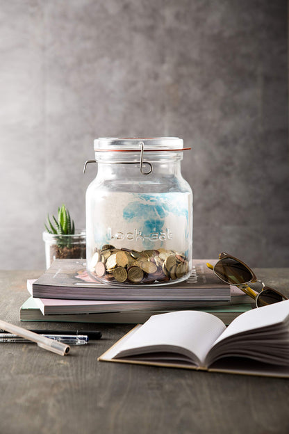 Airtight Glass Lock-Eat Storage Jar, 2 L, Italian-Made – Luigi Bormioli