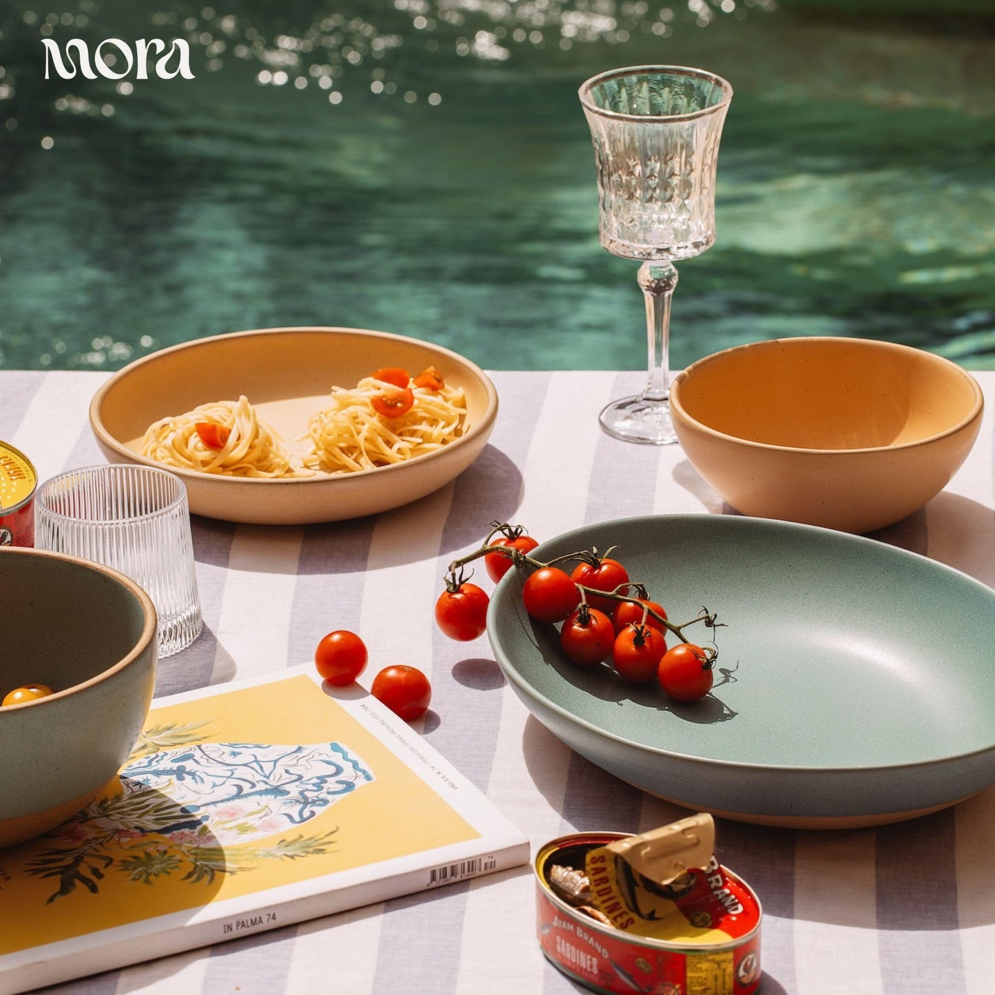 Lead-Free Ceramic Bowls, Lab-Tested – Mora (Set of 4, 28oz)