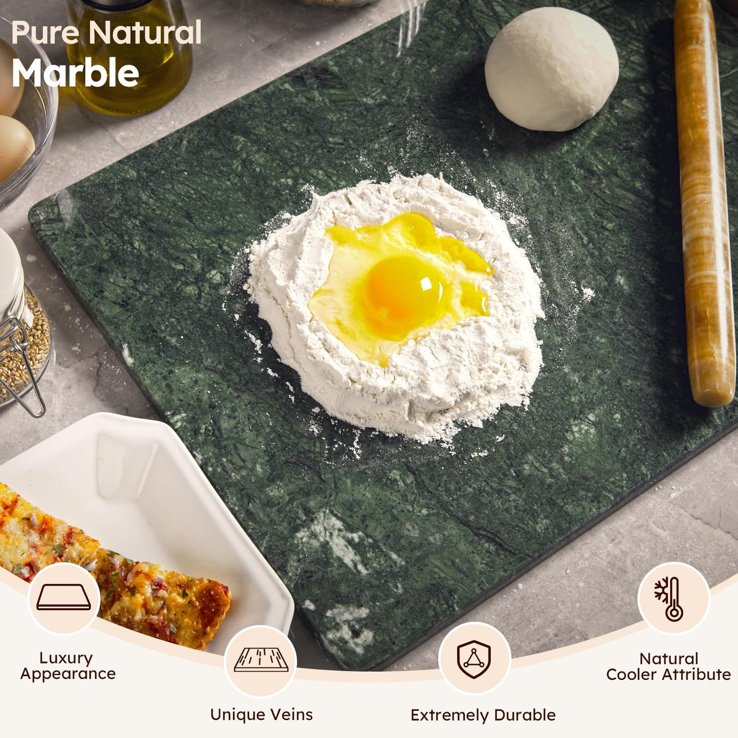 Non-Toxic Natural Granite Cutting & Pastry Board – Diflart