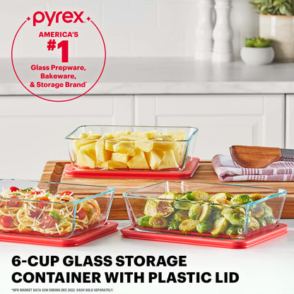 Pyrex Simply Store 11-Cup Glass Food Storage Container
