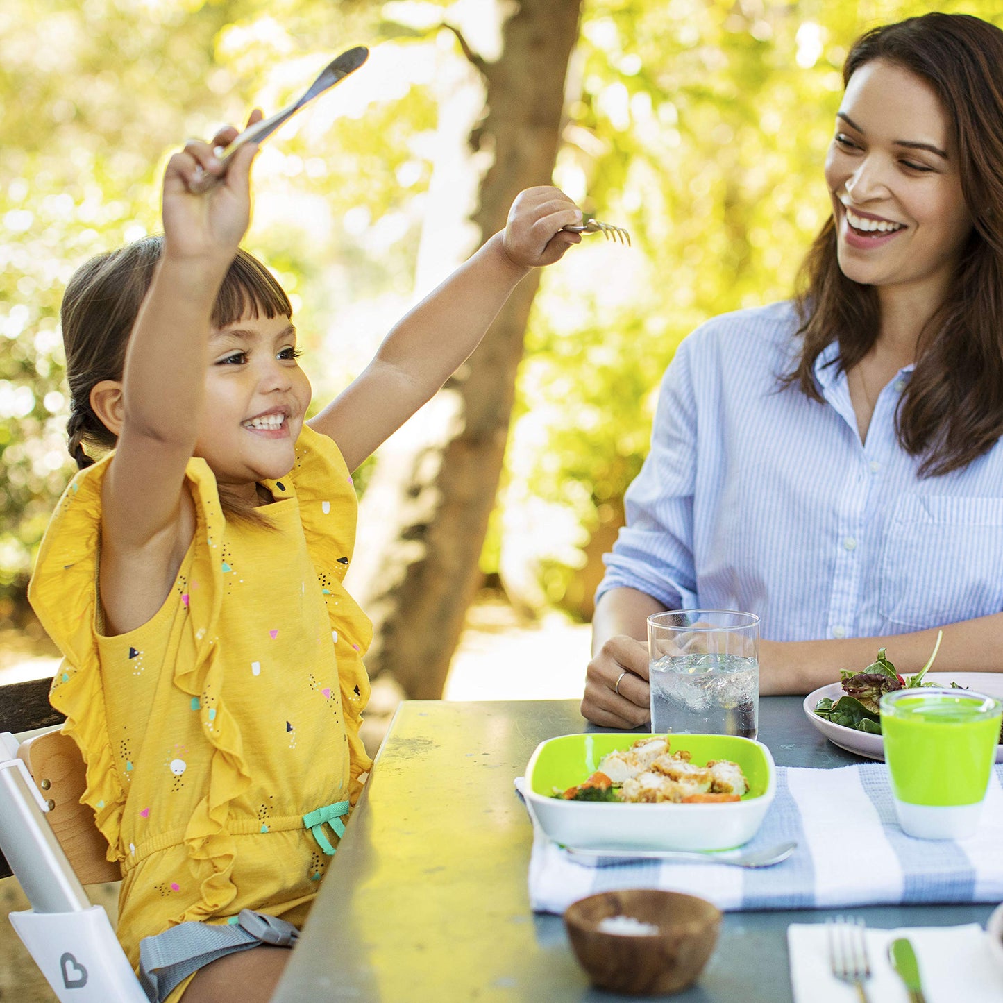 Munchkin Polish Toddler Utensils: Stainless Steel Fork, Knife, and Spoon