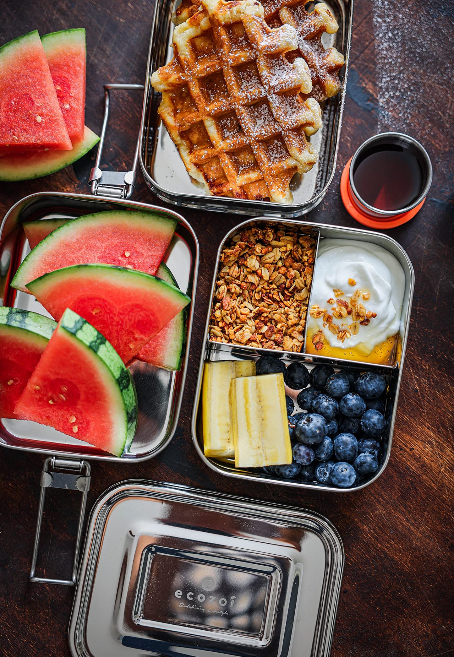 Plastic-Free Stainless Steel Bento Lunch Box, 2-Tier – Ecozoi